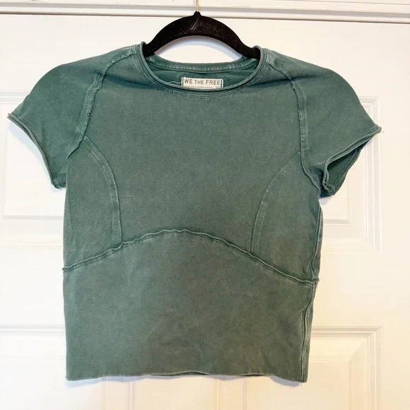 We The Free Protagonist Cropped Tee Rainforest x Revolve Women’s Size S Shirt - Picture 6 of 8